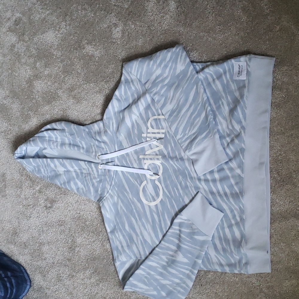 Calvin Klein Performance Cropped Hooded Sweatshirt